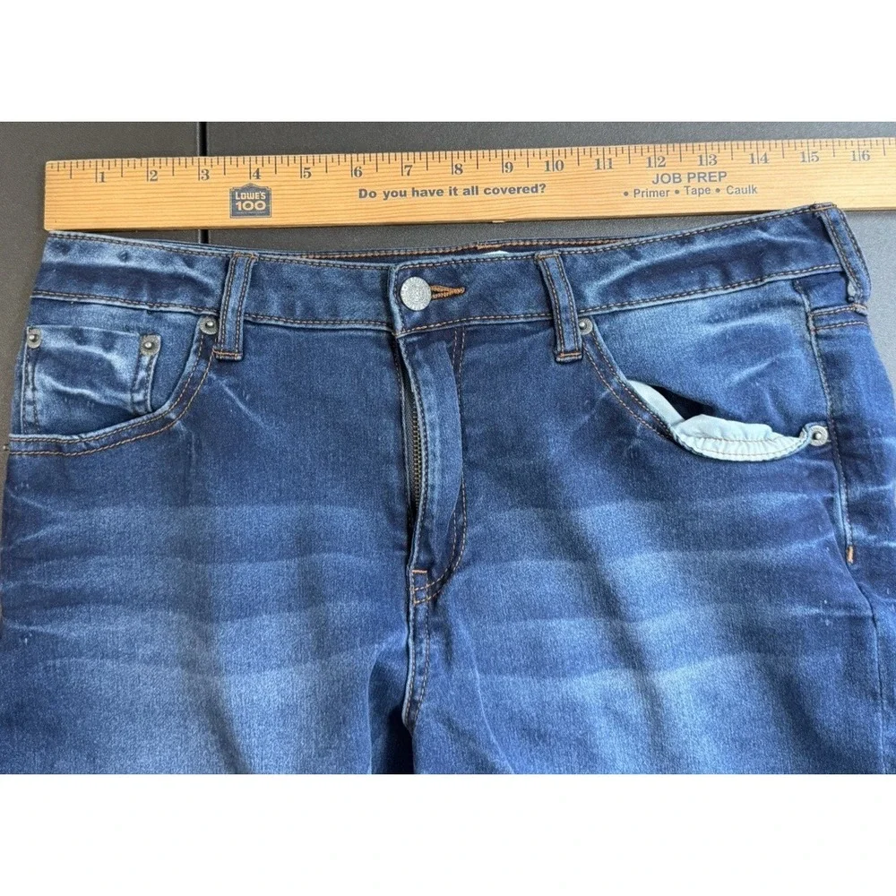 Kenneth Cole Reaction Skinny Jeans Womens Size 12 Blue Denim Dark Wash
